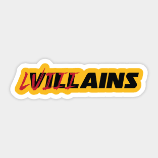 Superbowl Villains Sticker